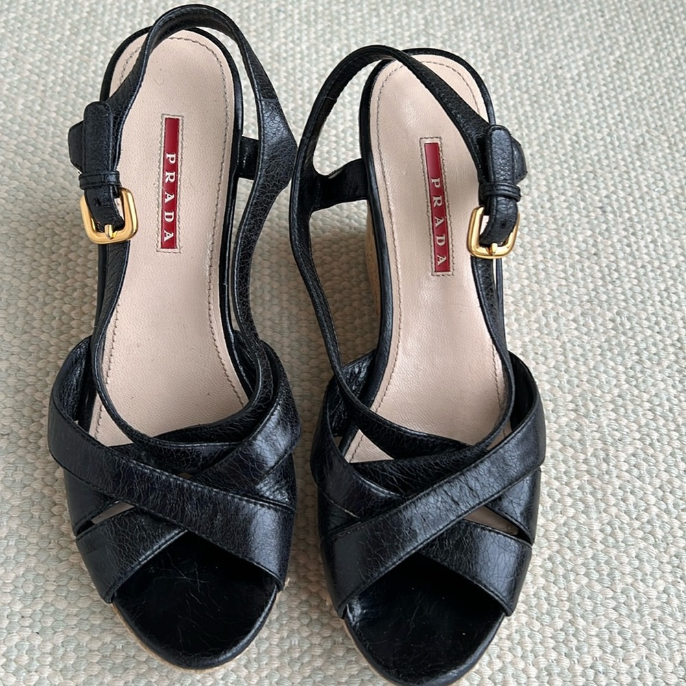 Prada (genuine) platform sandals